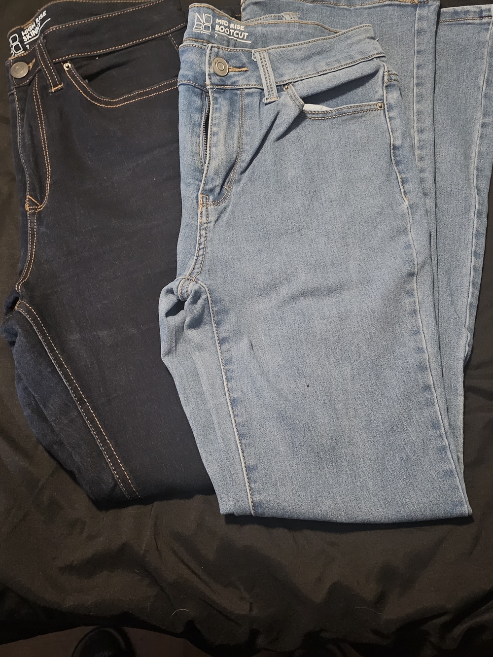 NOBO High-Rise Skinny And Mid Rise Boot Cut Jeans